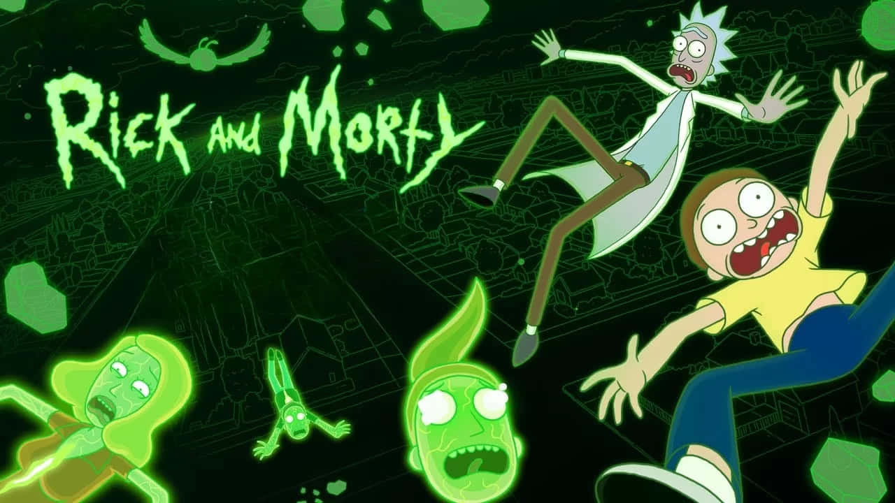 Rick And Morty, Macbook, Neon Green, HD Desktop Wallpaper