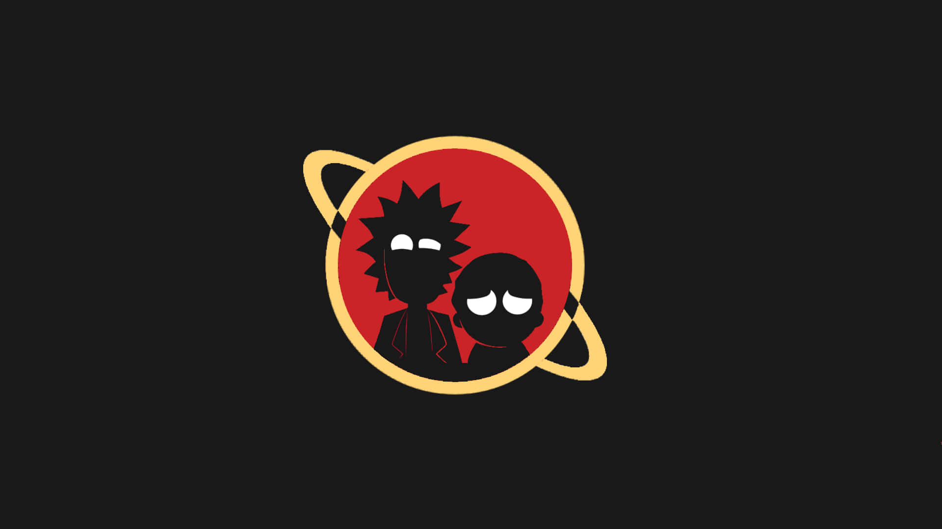 Rick And Morty, spiky hair, blank eyes, Full HD Desktop Wallpaper