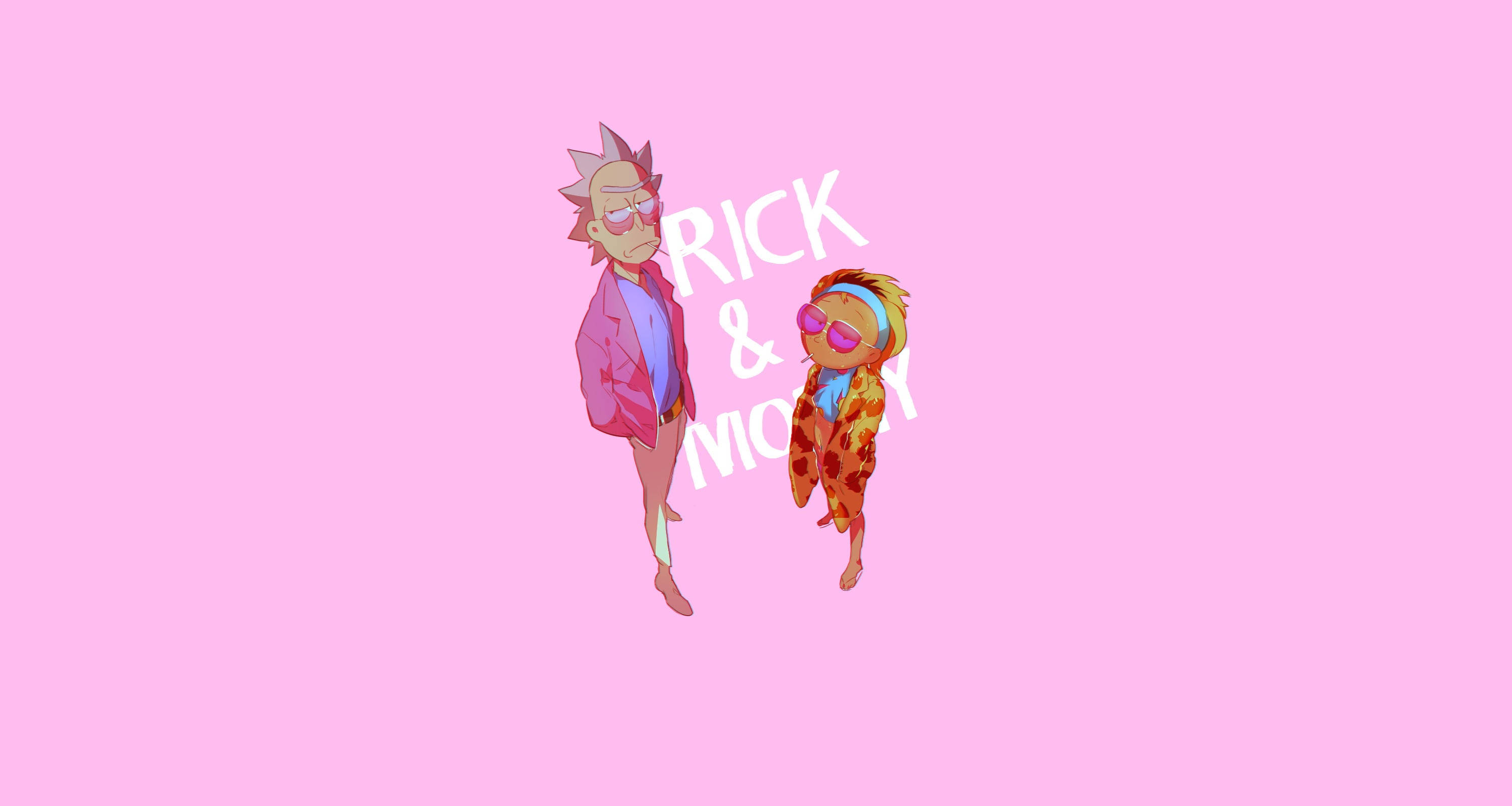 Rick And Morty, Stoner, vibrant outfits, 2K Desktop Wallpaper