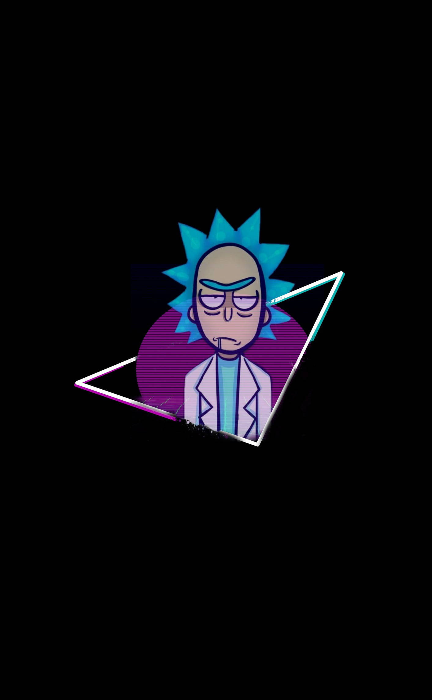 Vaporwave, Rick And Morty, Stoner, Full HD Phone Wallpaper