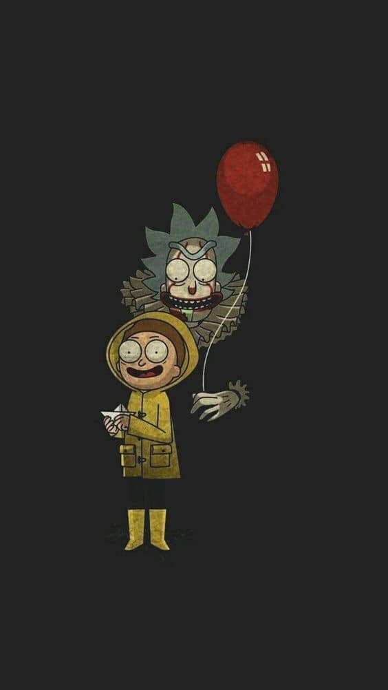 Rick And Morty, Halloween Costume Tablet, red balloon, SD Phone Wallpaper
