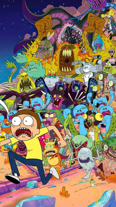 Rick And Morty, Morty, aliens, SD Phone Wallpaper