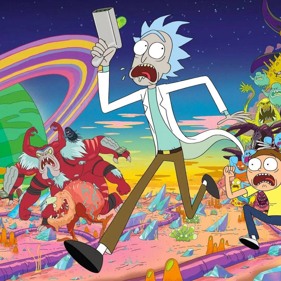 Rick And Morty, aliens, surreal alien landscape, SD Desktop Wallpaper
