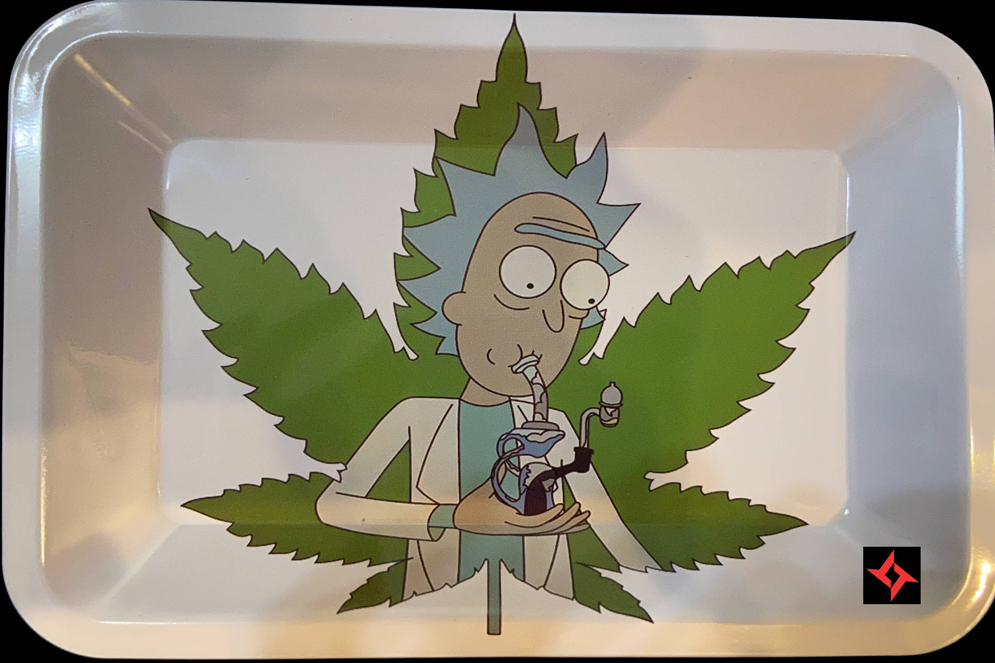 Rick And Morty, spiky blue hair, bong, Full HD Desktop Wallpaper