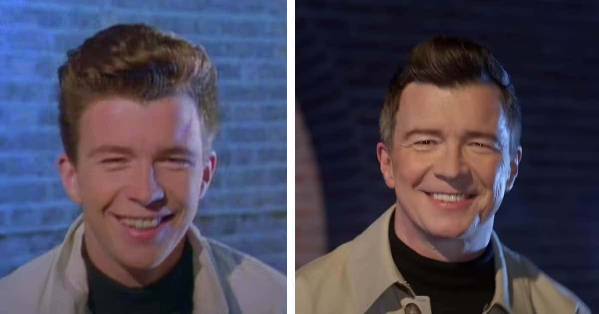 Rick Astley, concert, split portrait, SD Desktop Wallpaper
