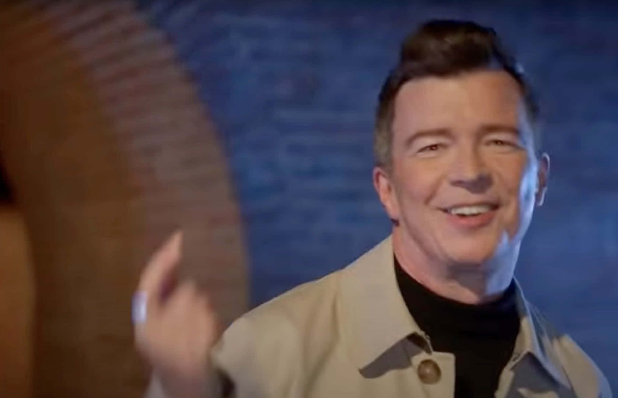 Rick Astley, trench coat, beige jacket, Full HD Desktop Wallpaper