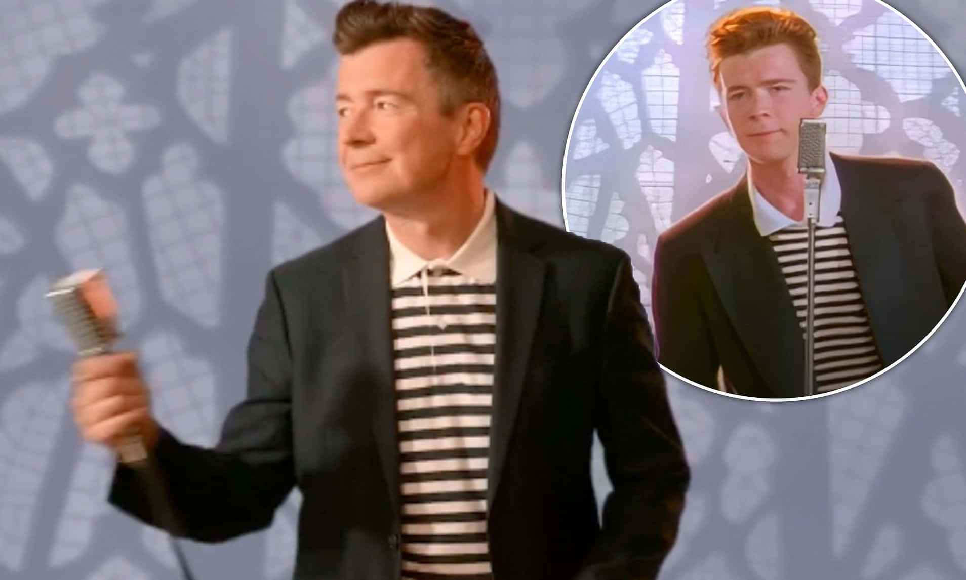 Rick Astley, black blazer, striped shirt, HD Desktop Wallpaper