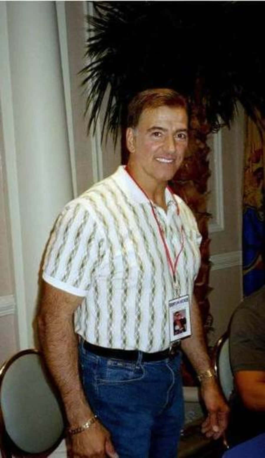 Rick Martel, striped shirt, jeans, HD Phone Wallpaper