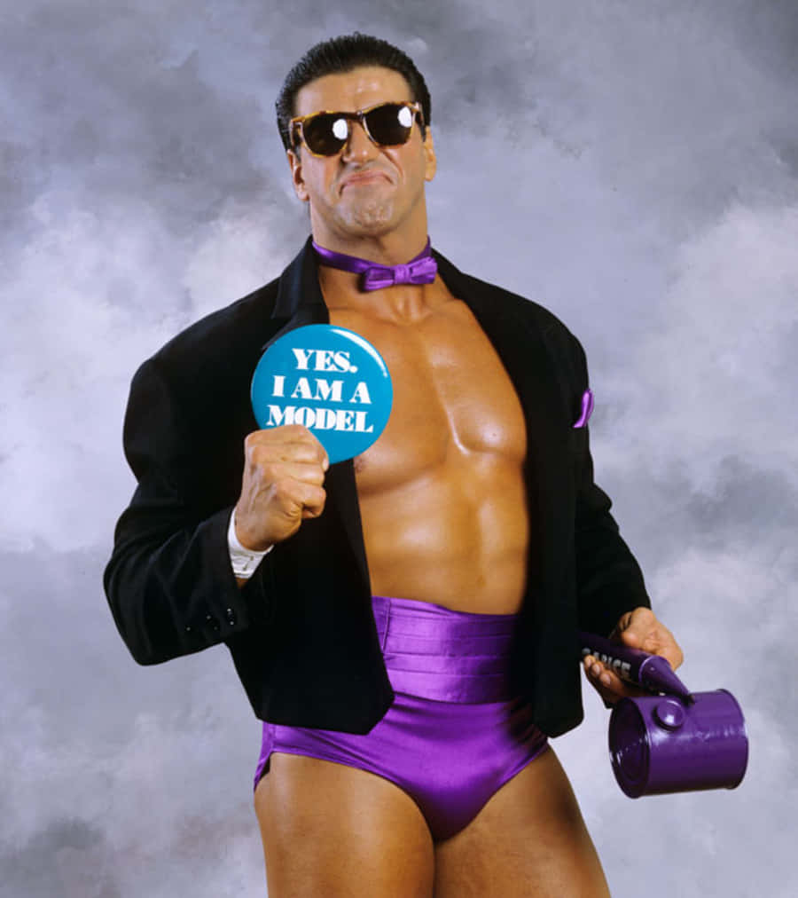 Rick Martel, black jacket, purple briefs, SD Phone Wallpaper