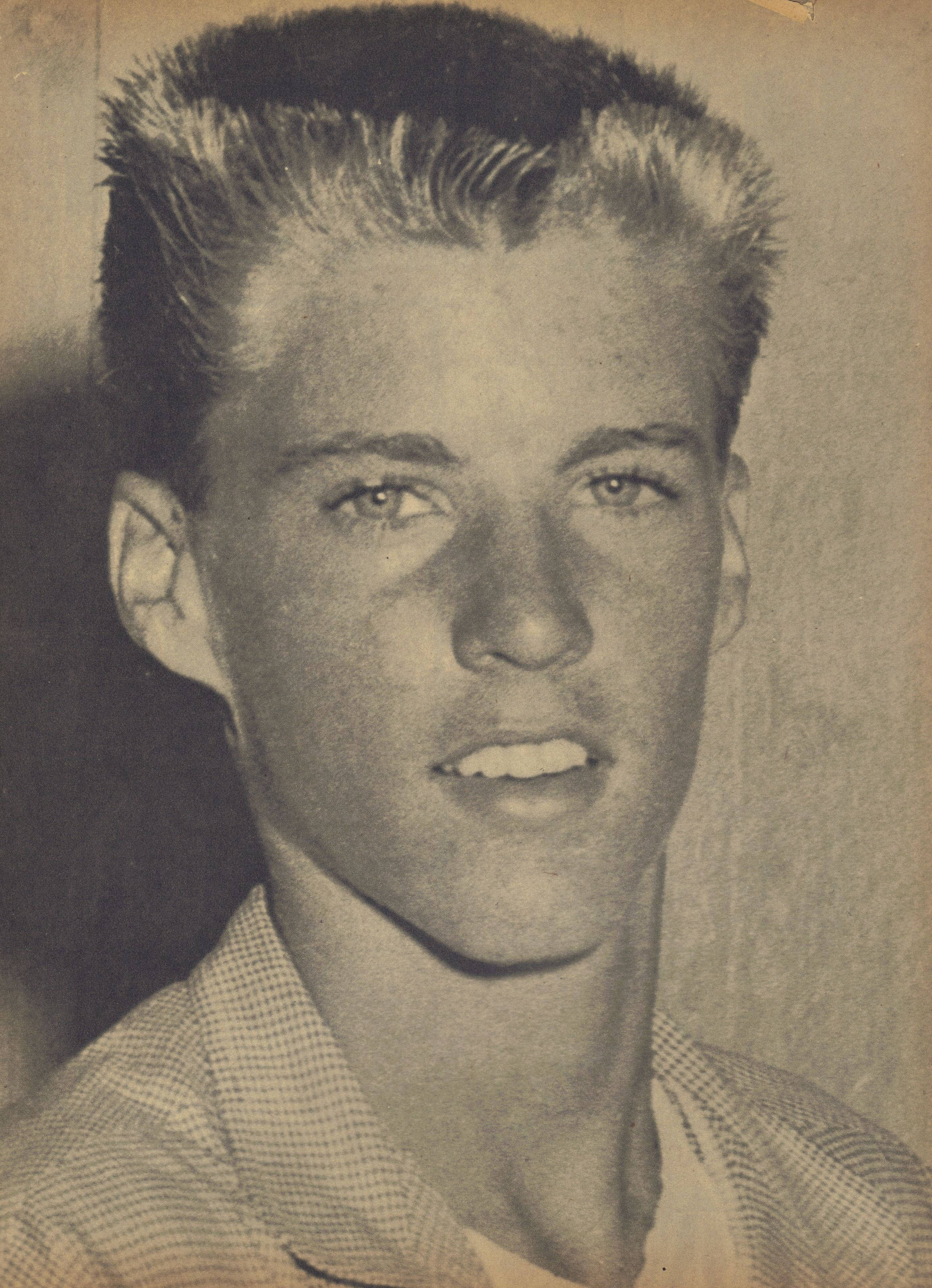 Rick Nelson, teenage Rick Nelson, checkered shirt, 2K Phone Wallpaper