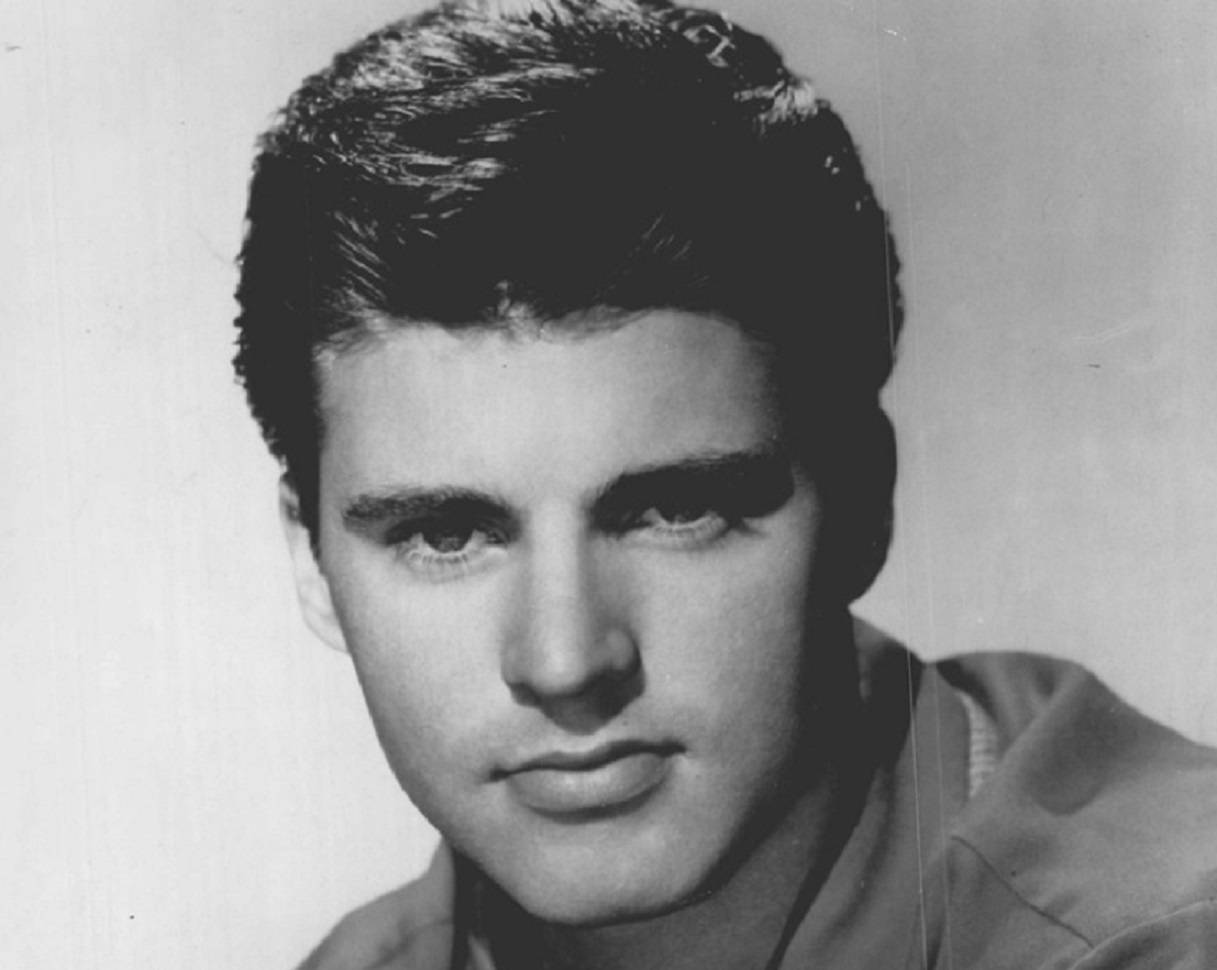Rick Nelson, greyscale, close-up portrait, SD Desktop Wallpaper