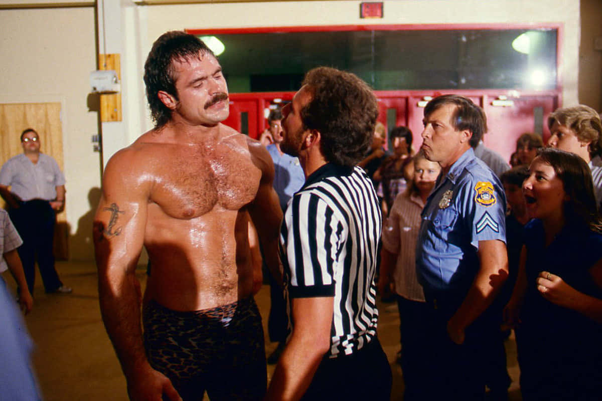 Rick Rude, referee, crowded gymnasium, SD Desktop Wallpaper