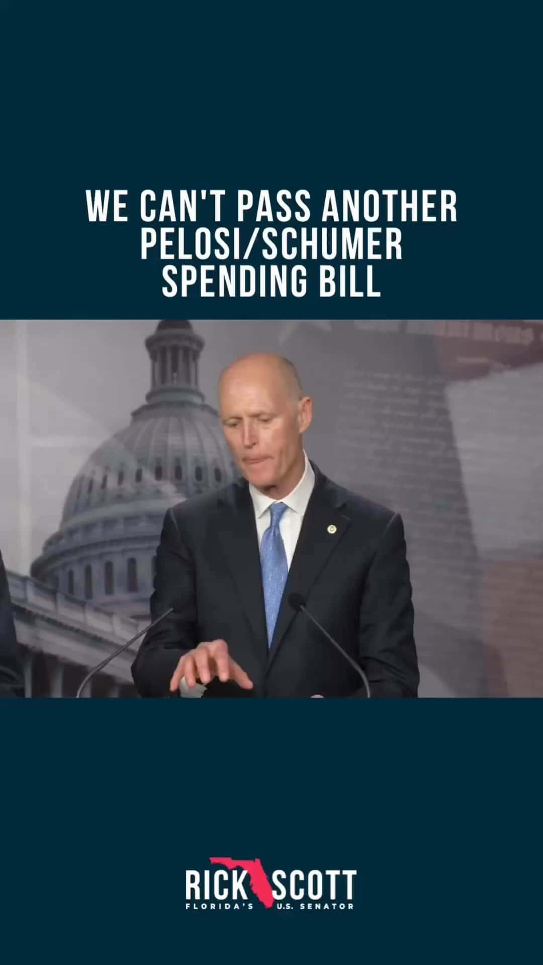 Rick Scott, podium, text overlay, Full HD Phone Wallpaper