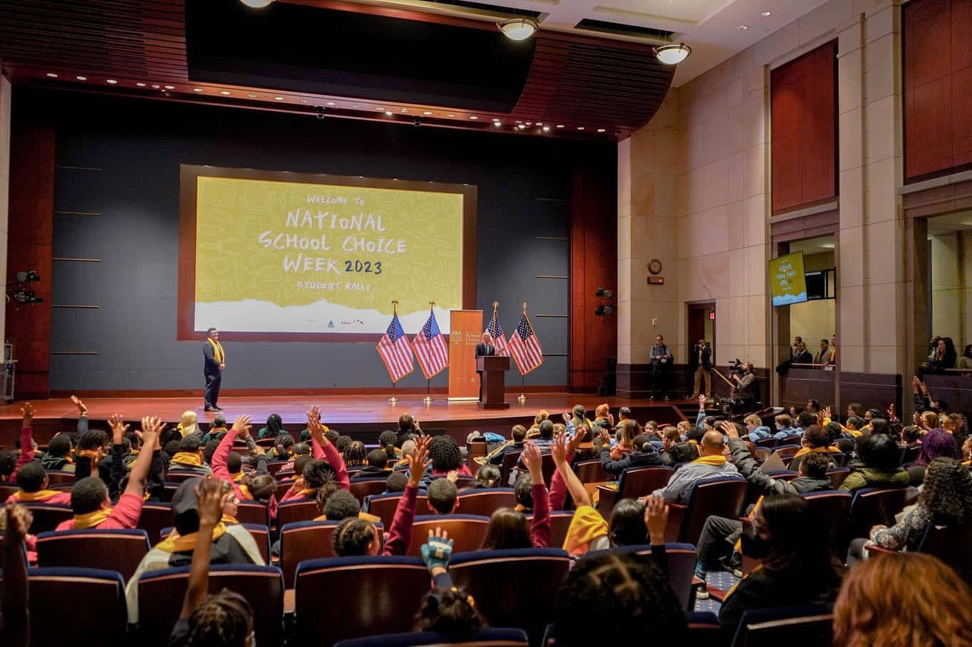 Rick Scott, student rally, National School Choice Week 2023, HD Desktop Wallpaper