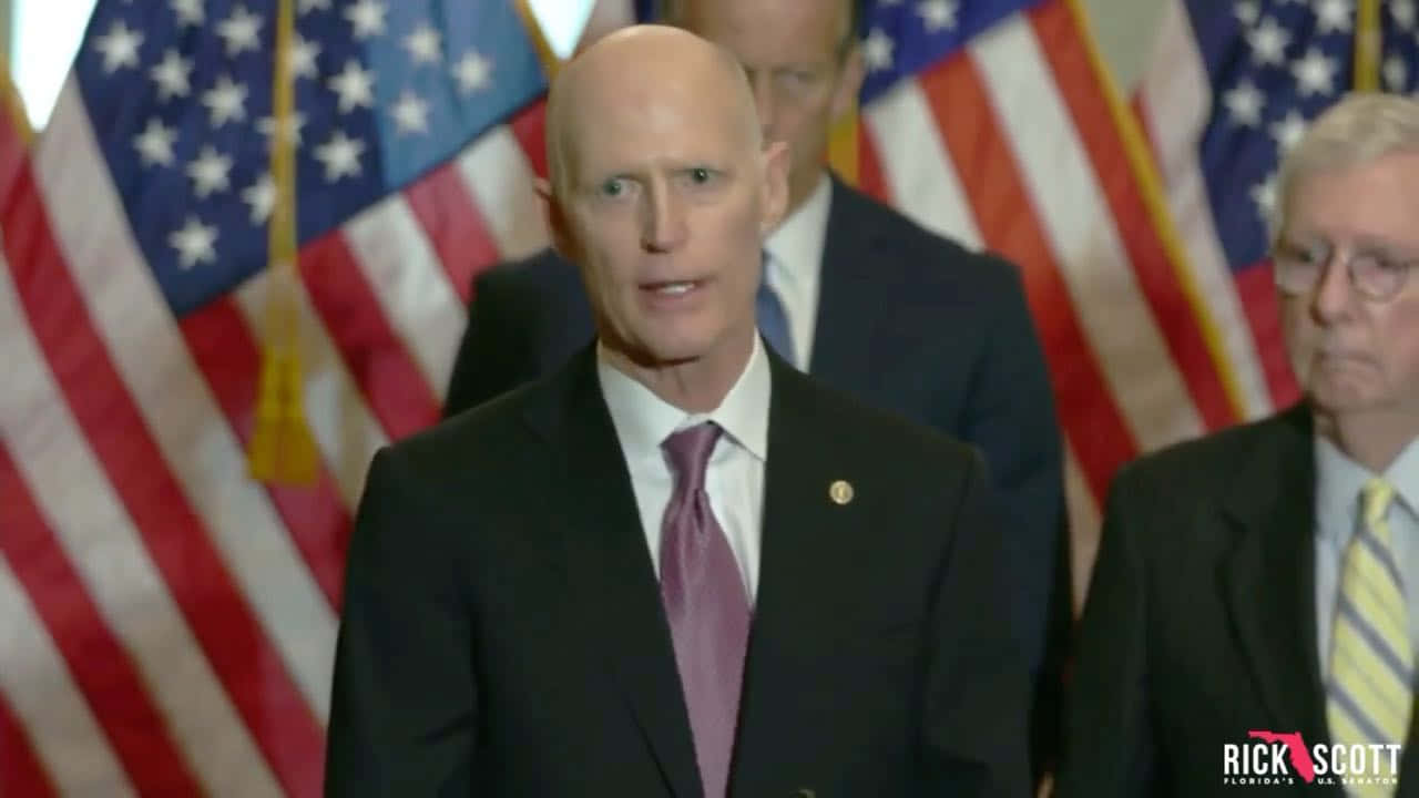 Rick Scott, dark suit, purple tie, HD Desktop Wallpaper