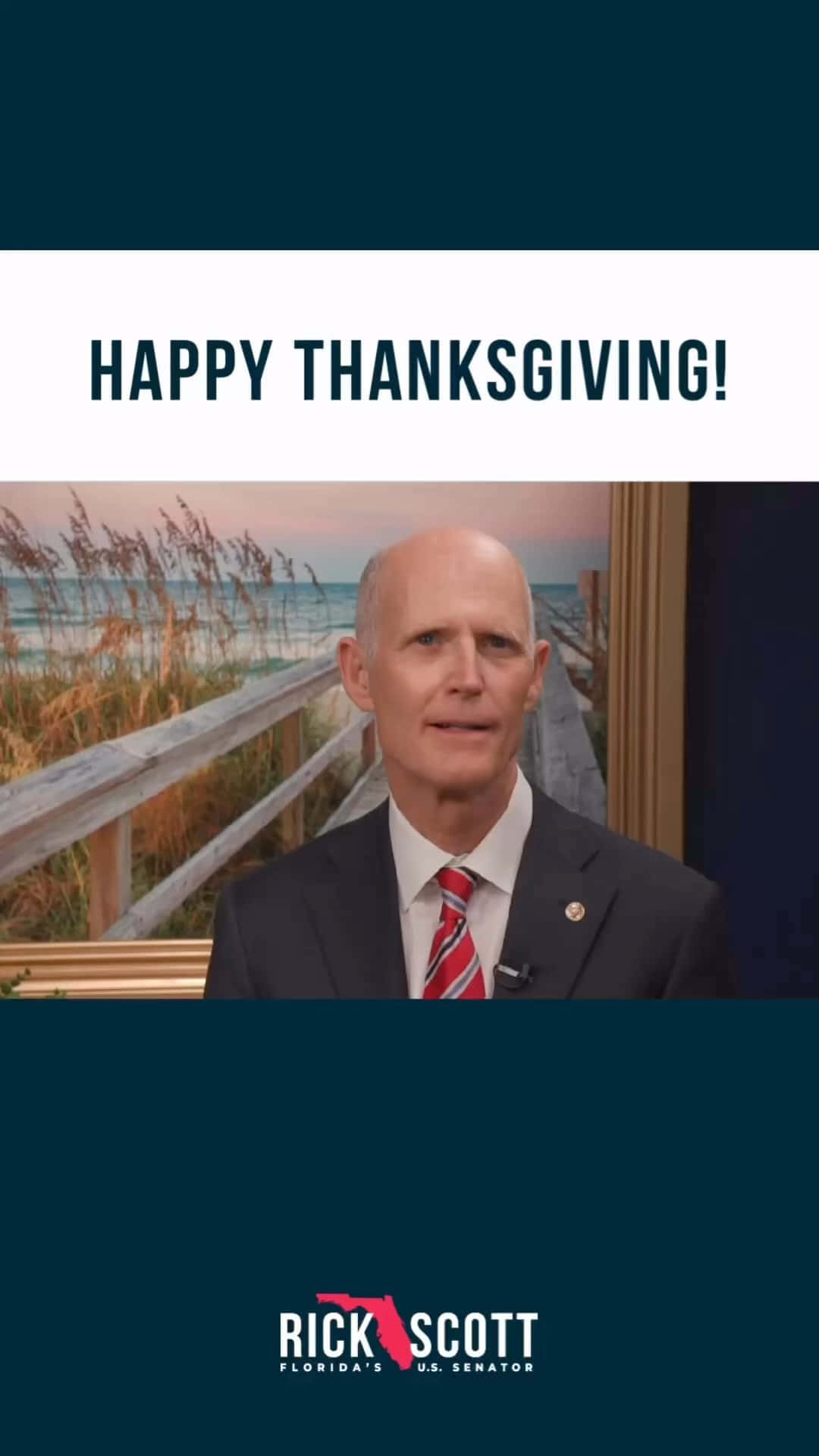 Rick Scott, Happy Thanksgiving!, suit and tie, Full HD Phone Wallpaper