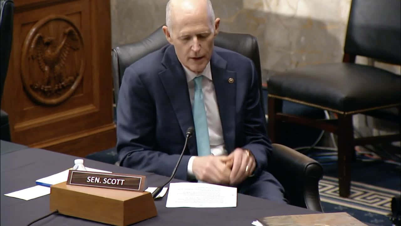 Rick Scott, blue suit, light blue tie, HD Desktop Wallpaper