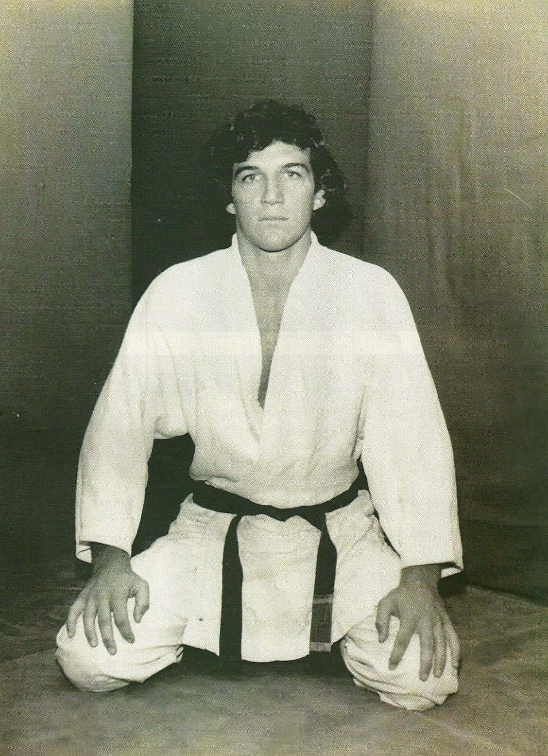 Rickson Gracie, white judo gi, black belt, HD Phone Wallpaper