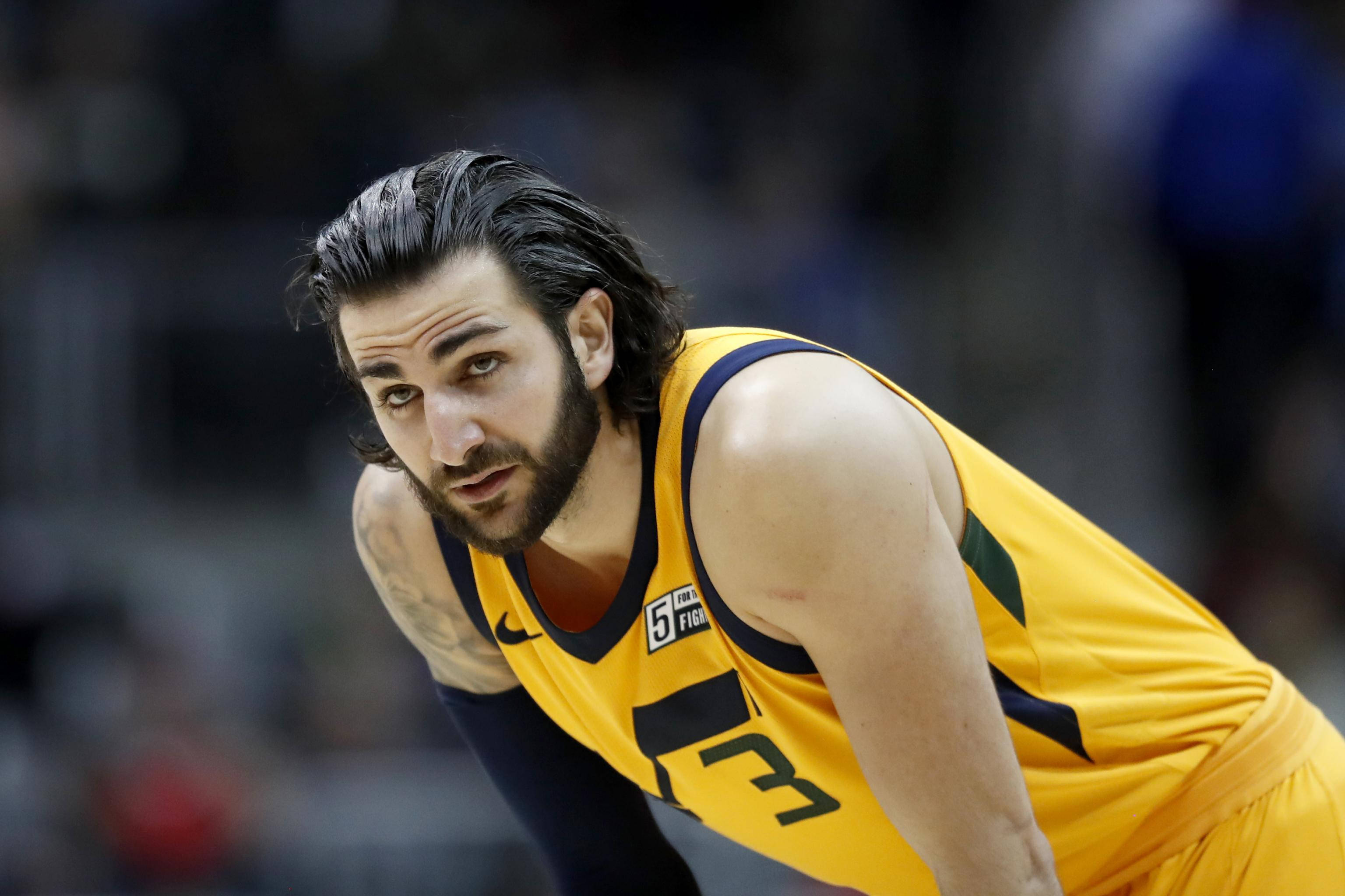 Ricky Rubio, yellow jersey, basketball player, 2K Desktop Wallpaper