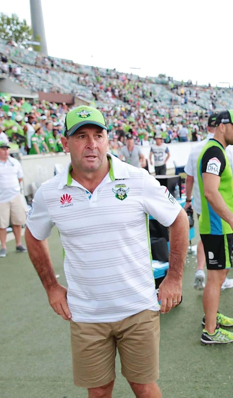 Ricky Stuart, green cap, white polo shirt, HD Phone Wallpaper