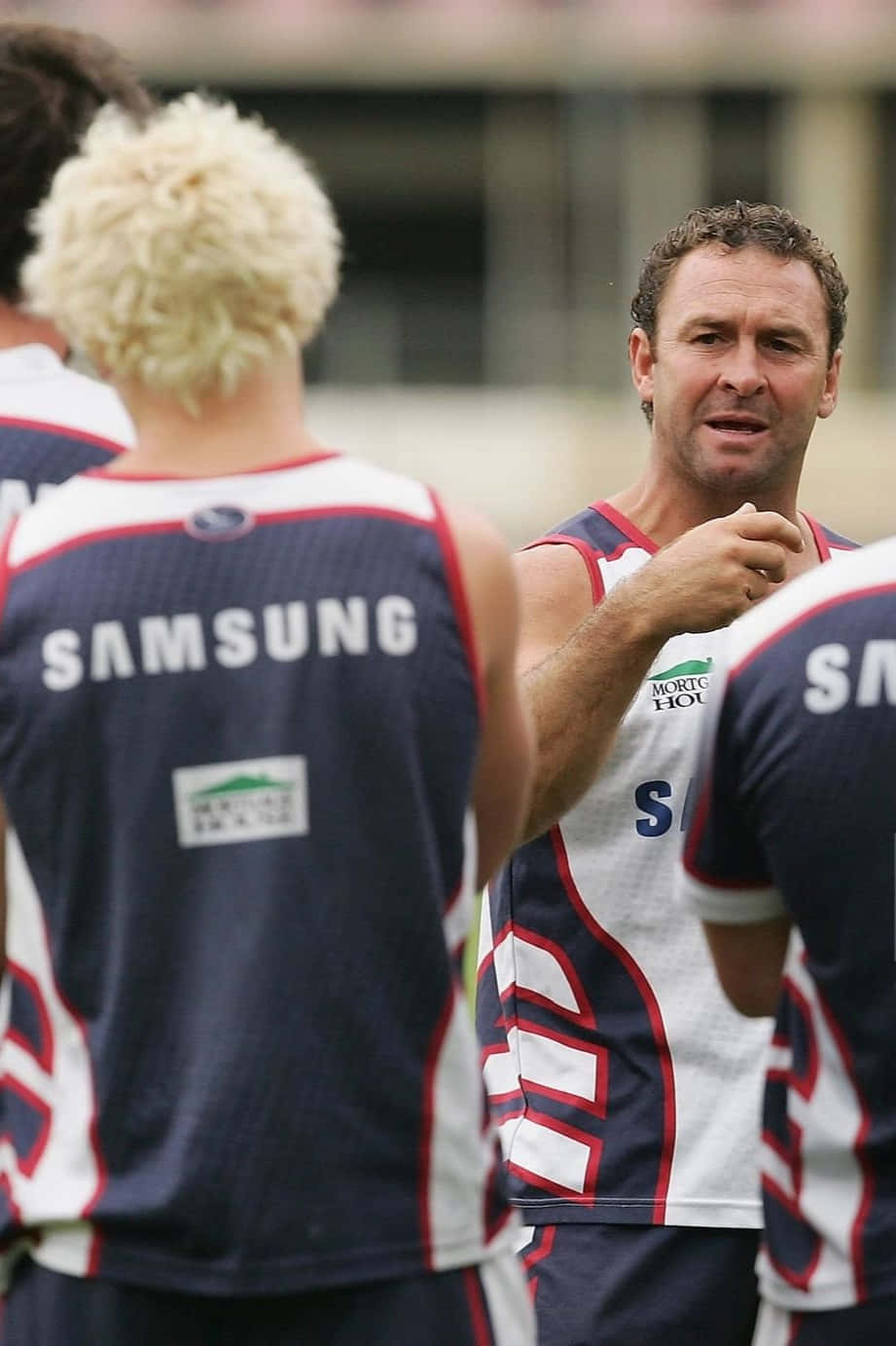Ricky Stuart, blue white and red jersey, training session, HD Phone Wallpaper