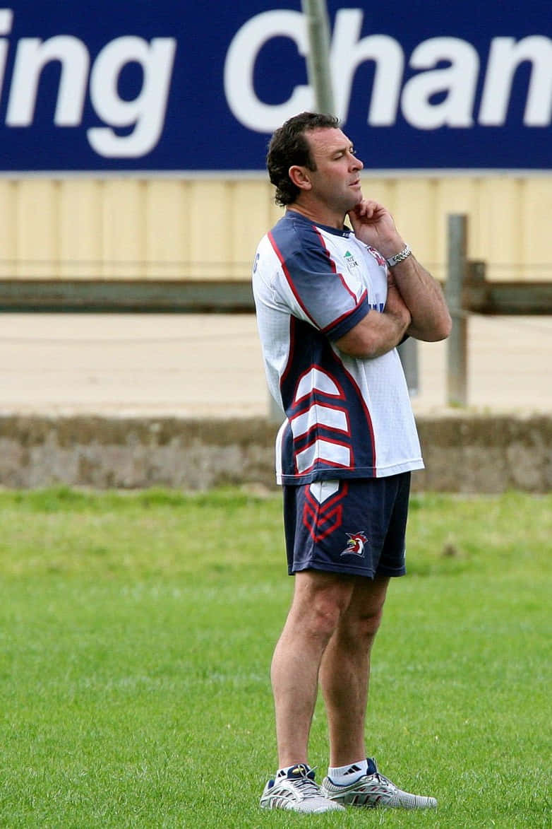Ricky Stuart, sports gear, grassy field, SD Phone Wallpaper