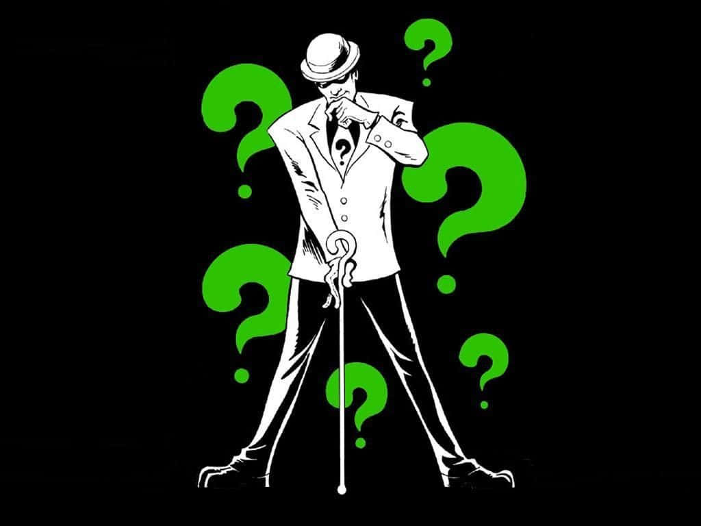 Riddler, bowler hat, suit, SD Desktop Wallpaper