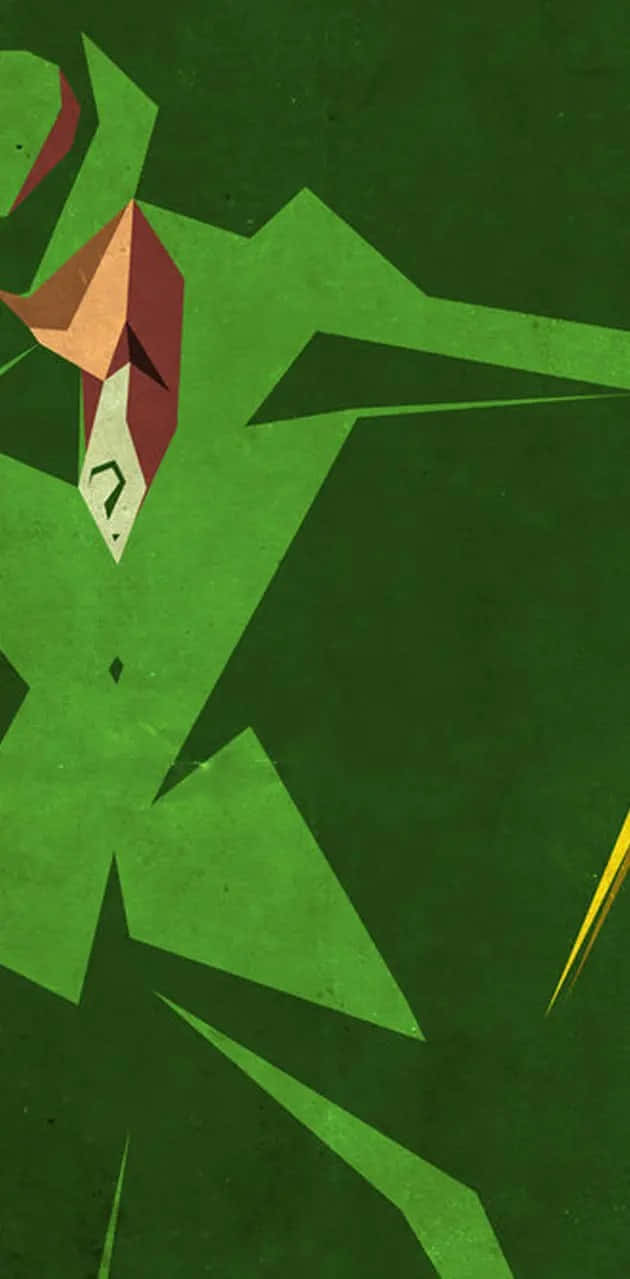 Riddler, green, red, SD Phone Wallpaper