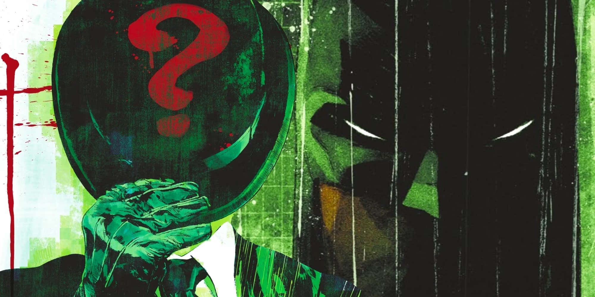 Riddler, green suit, question mark mask, Full HD Desktop Wallpaper