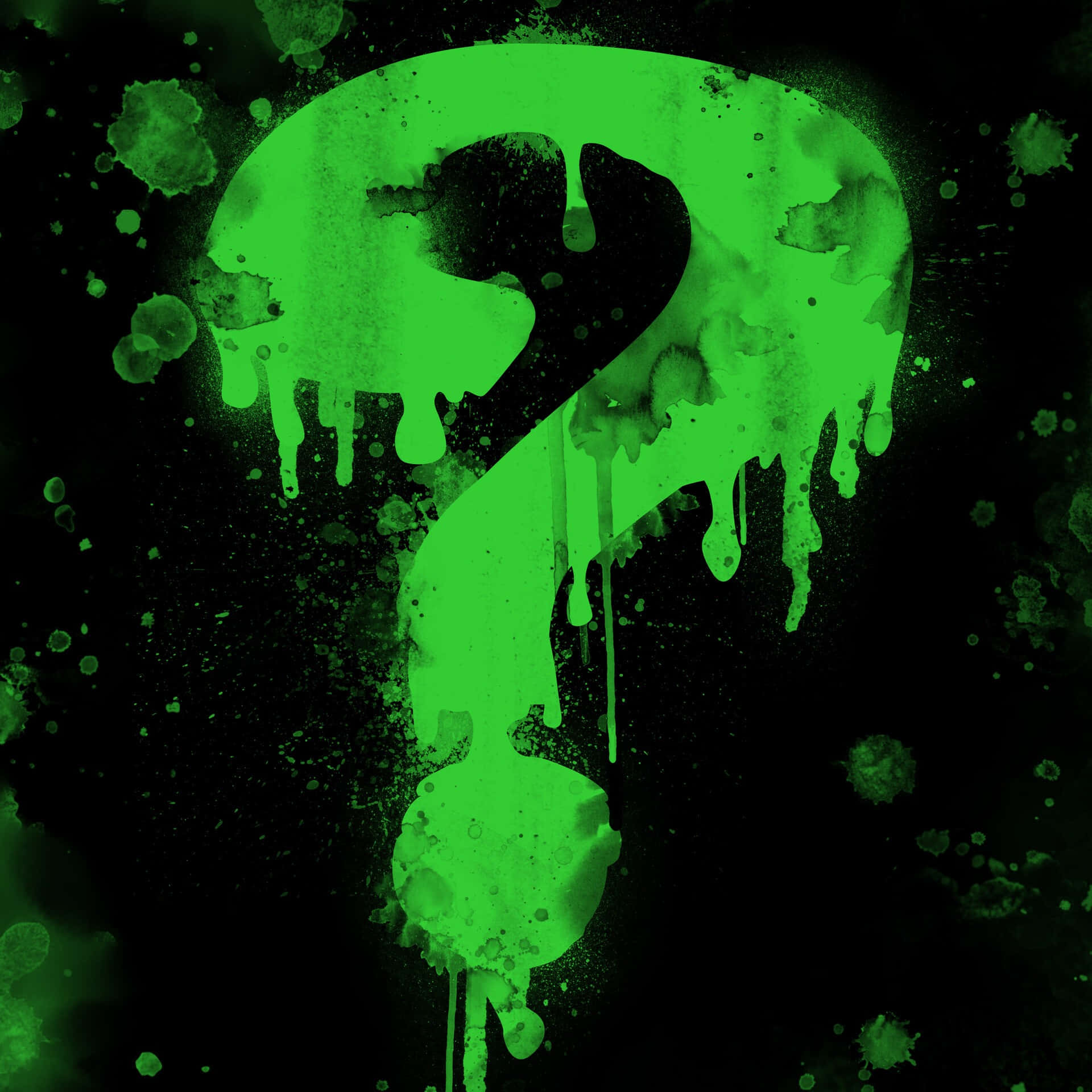 neon green, question mark, black background, Full HD Desktop Wallpaper
