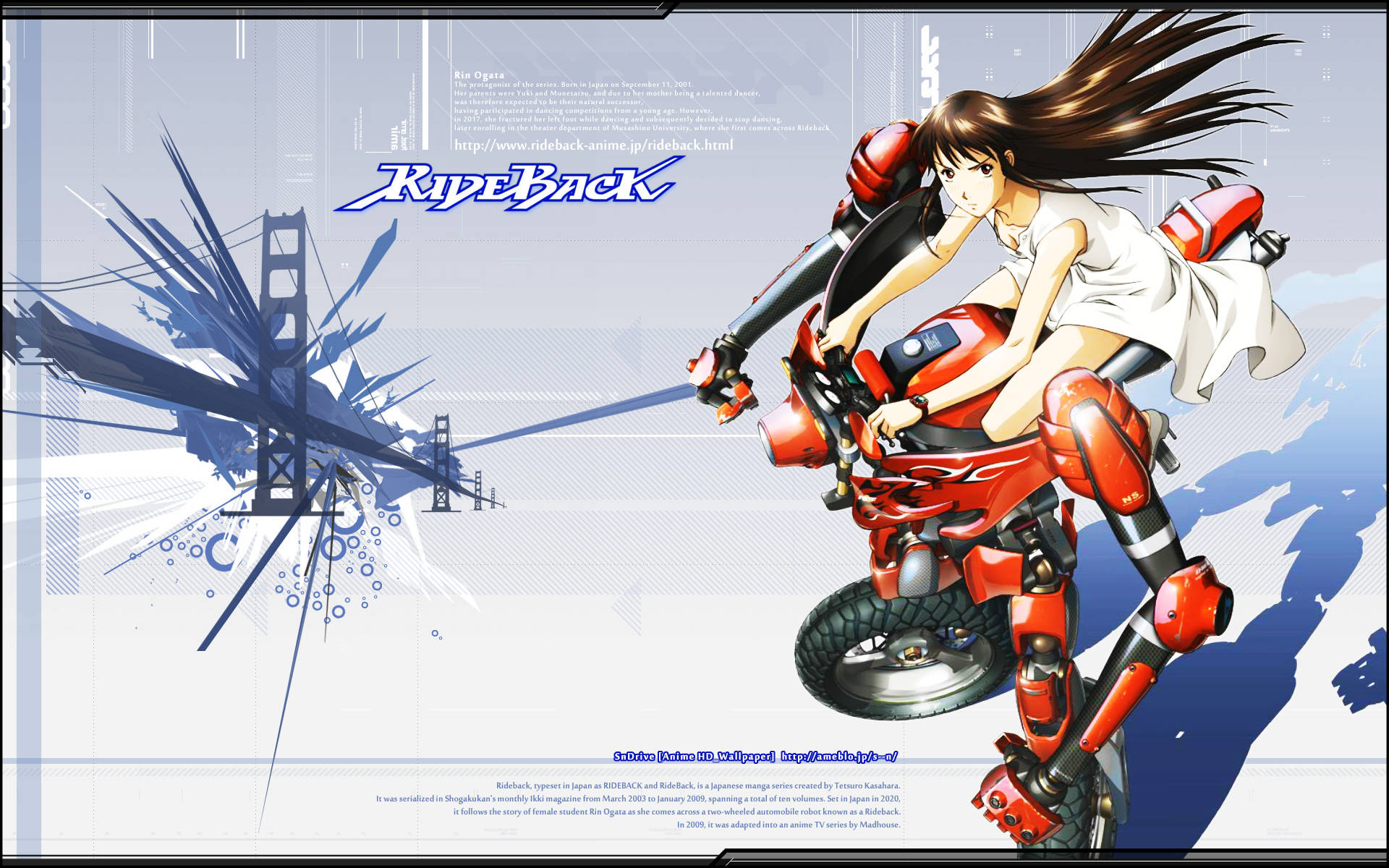 Rideback, manga, comic characters, Full HD Desktop Wallpaper