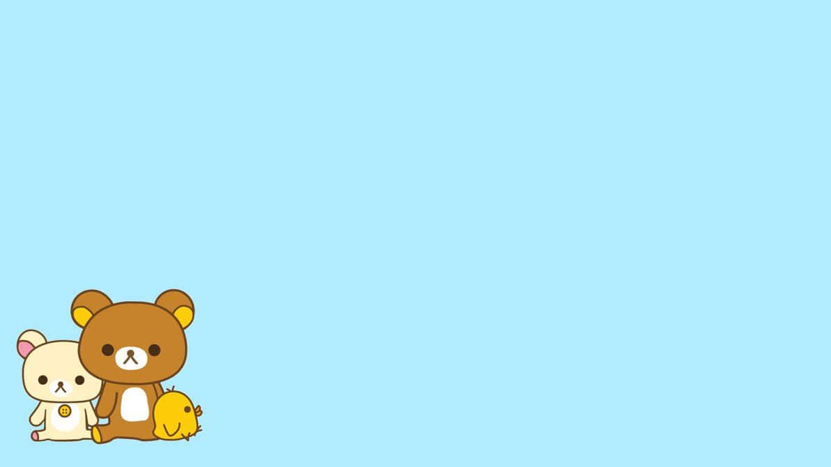 Rilakkuma, cartoon bears, chick, SD Desktop Wallpaper