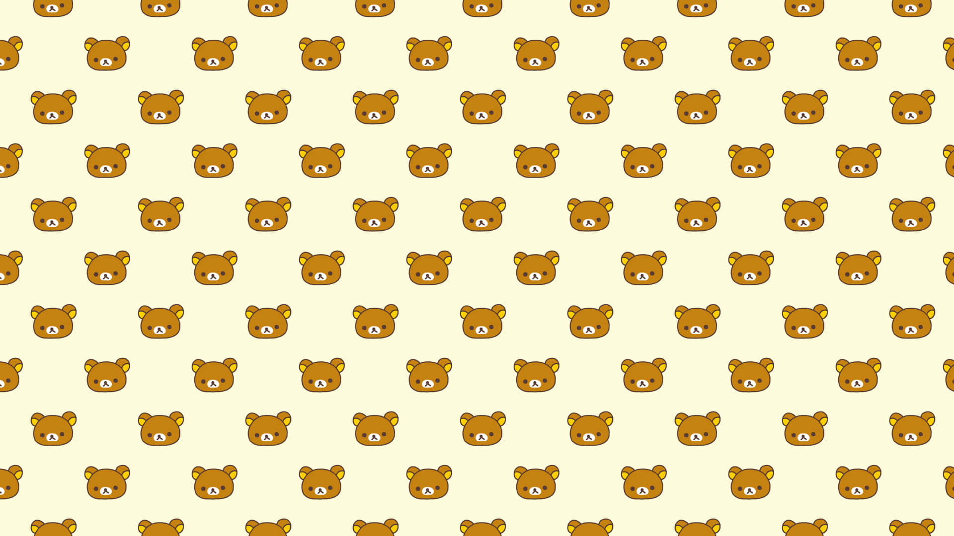 Rilakkuma, laptop, cute brown bear faces, Full HD Desktop Wallpaper