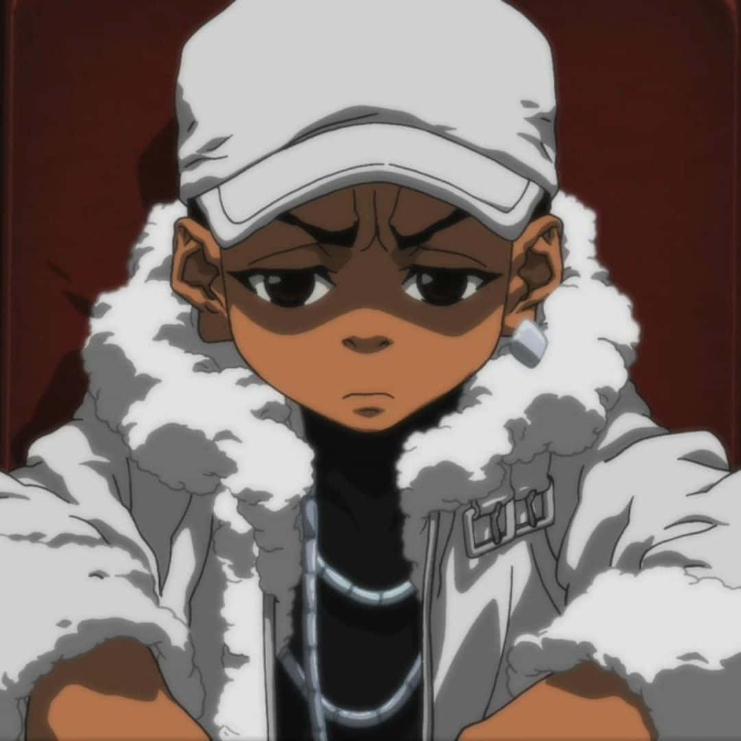 Riley Freeman, white cap, fluffy white jacket, SD Desktop Wallpaper