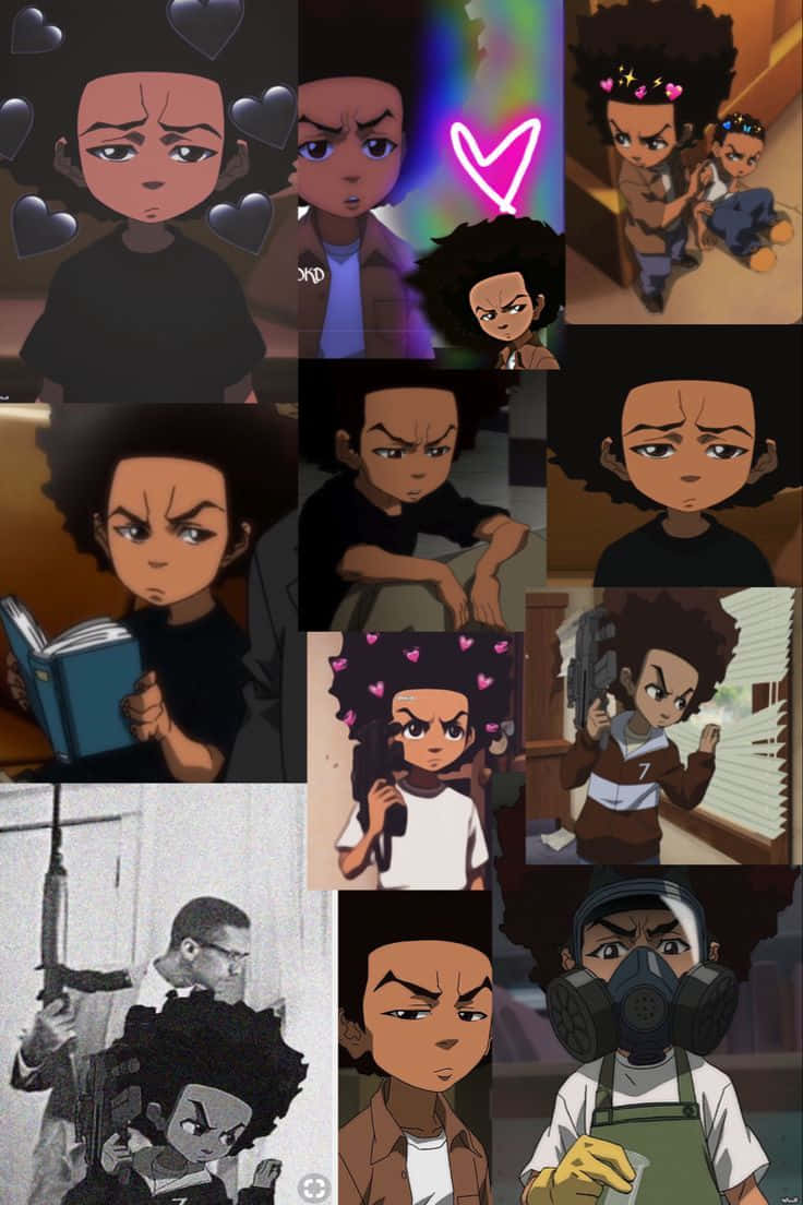 Riley Freeman, young Black boy, reading, SD Phone Wallpaper