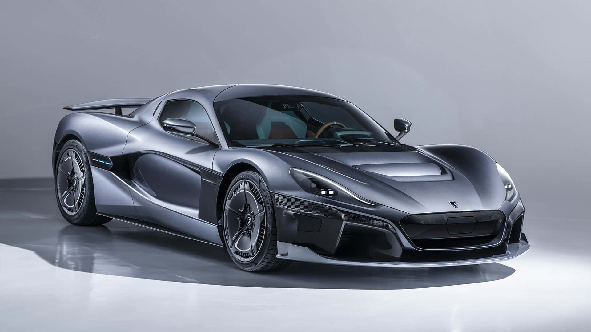 Rimac, Concept One, silver, Full HD Desktop Wallpaper