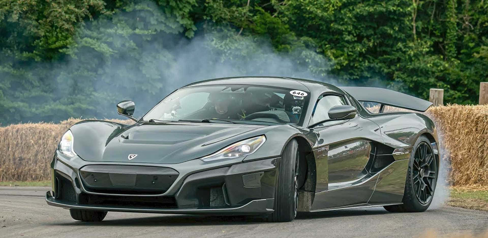 Rimac Nevera, 2022 model, dark gray, Full HD Desktop Wallpaper