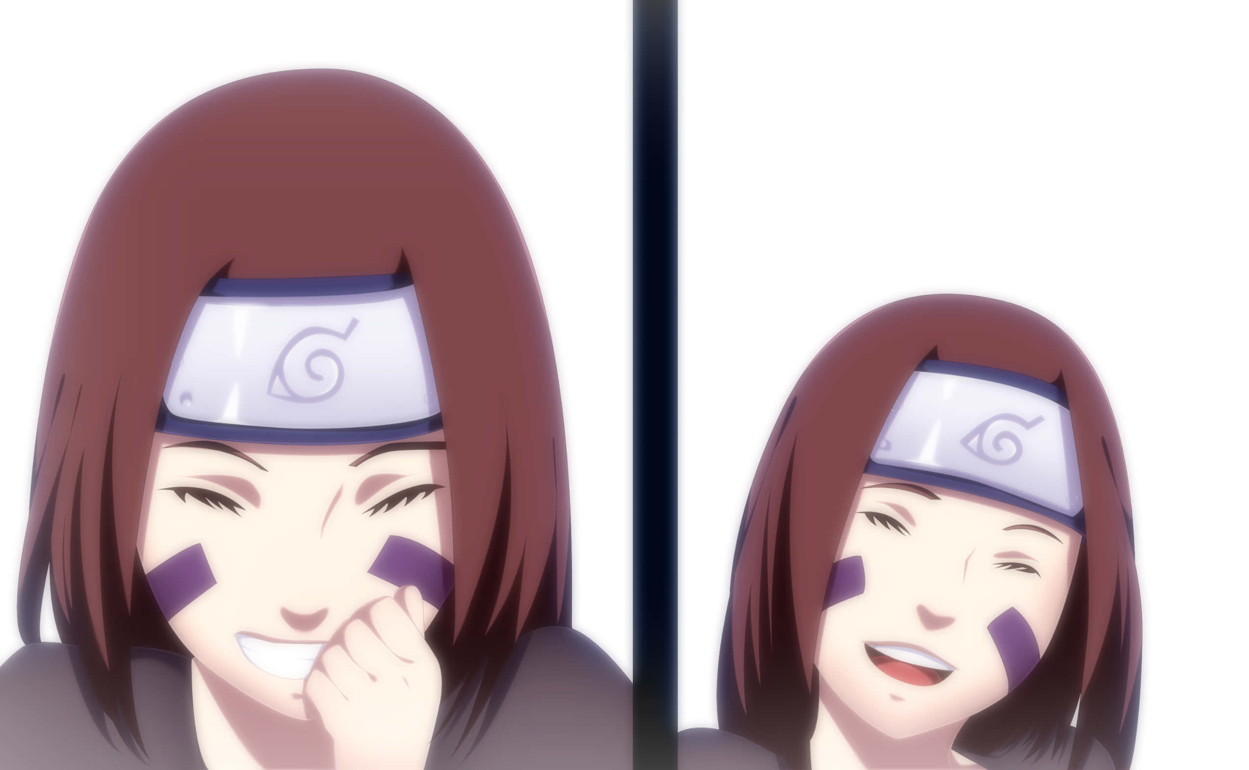 Rin Nohara, brown hair, forehead protector, Full HD Desktop Wallpaper