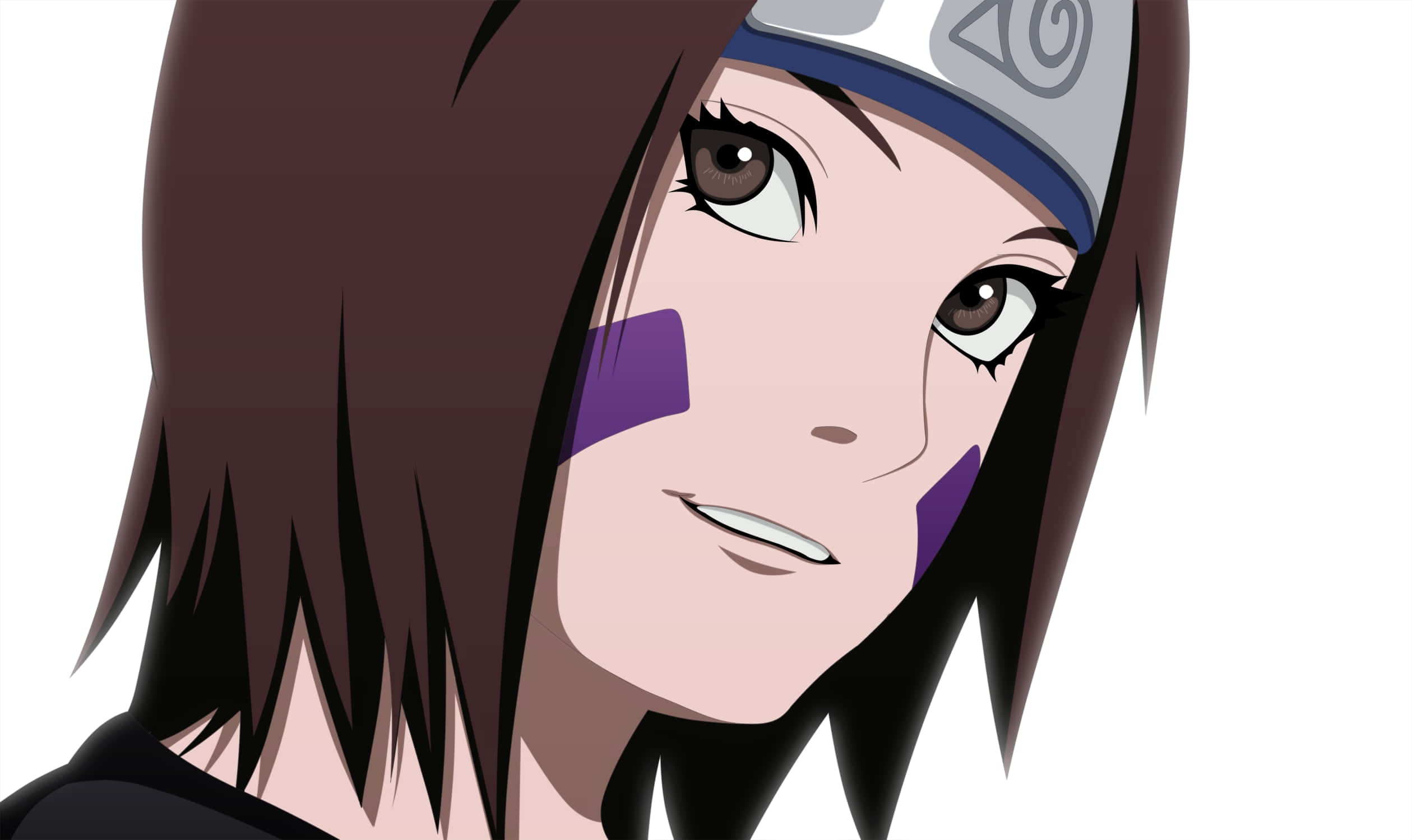 Rin Nohara, brown hair, purple cheek marks, Full HD Desktop Wallpaper