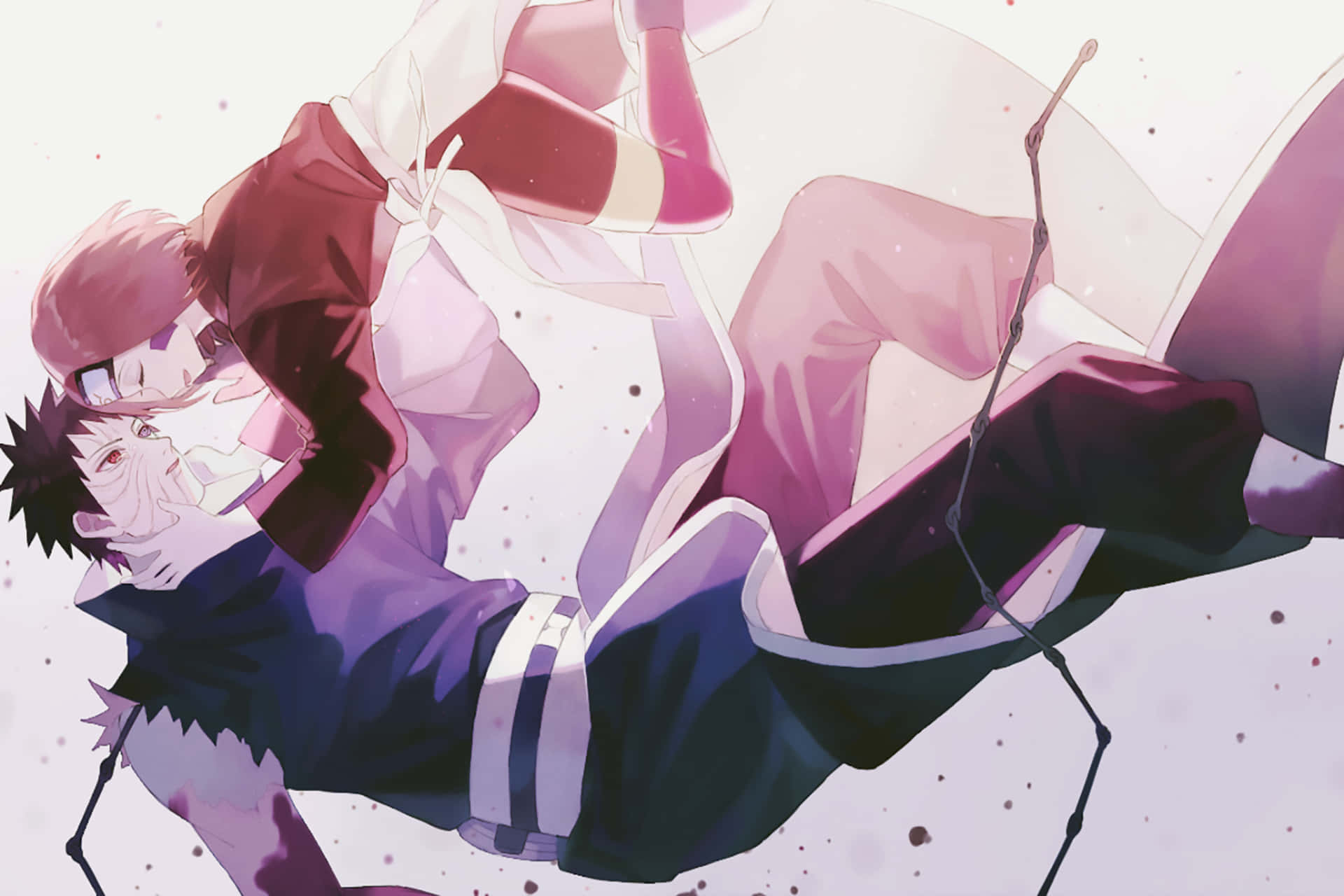 Rin Nohara, 1920 x 1280, pink and purple hues, Full HD Desktop Wallpaper