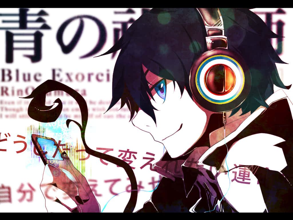 Rin Okumura, anime boy, dark hair, SD Desktop Wallpaper