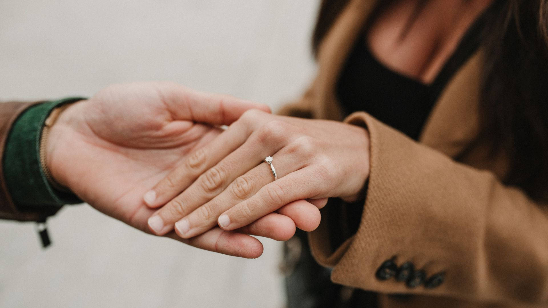 engagement ring, hands, woman, Full HD Desktop Wallpaper