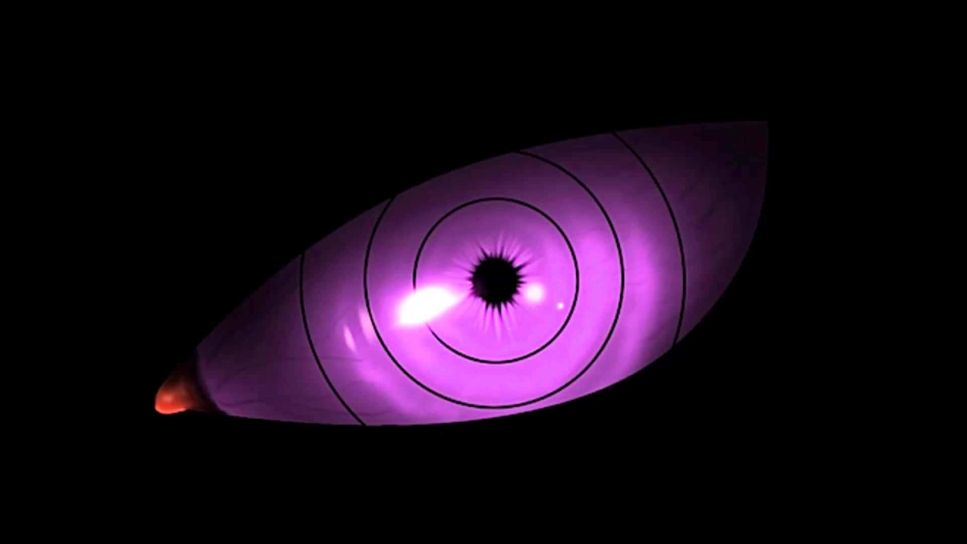 Rinnegan, purple eye, glowing purple, Full HD Desktop Wallpaper