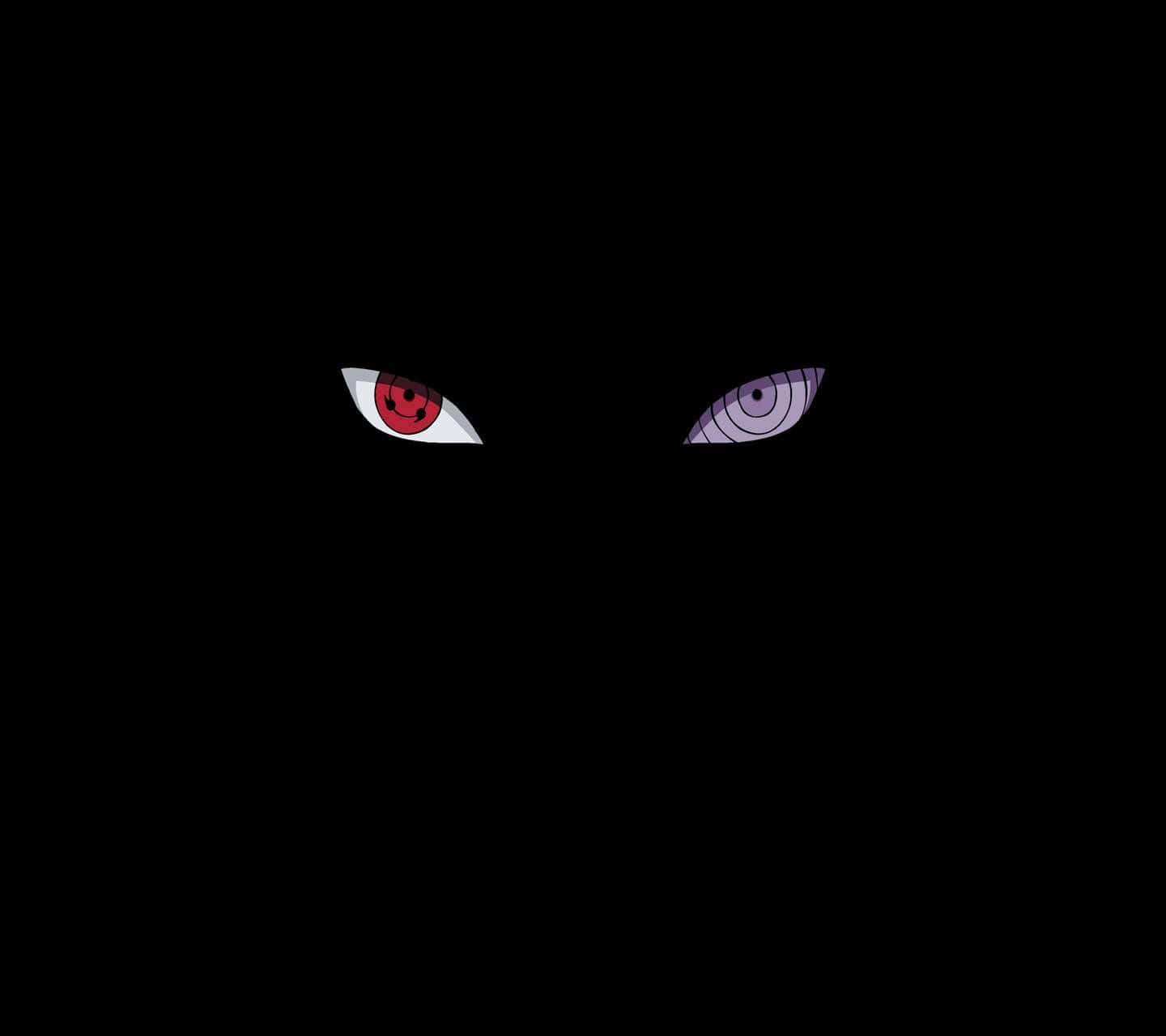 Rinnegan, glowing anime eyes, red and purple tomoe patterns, HD Desktop Wallpaper