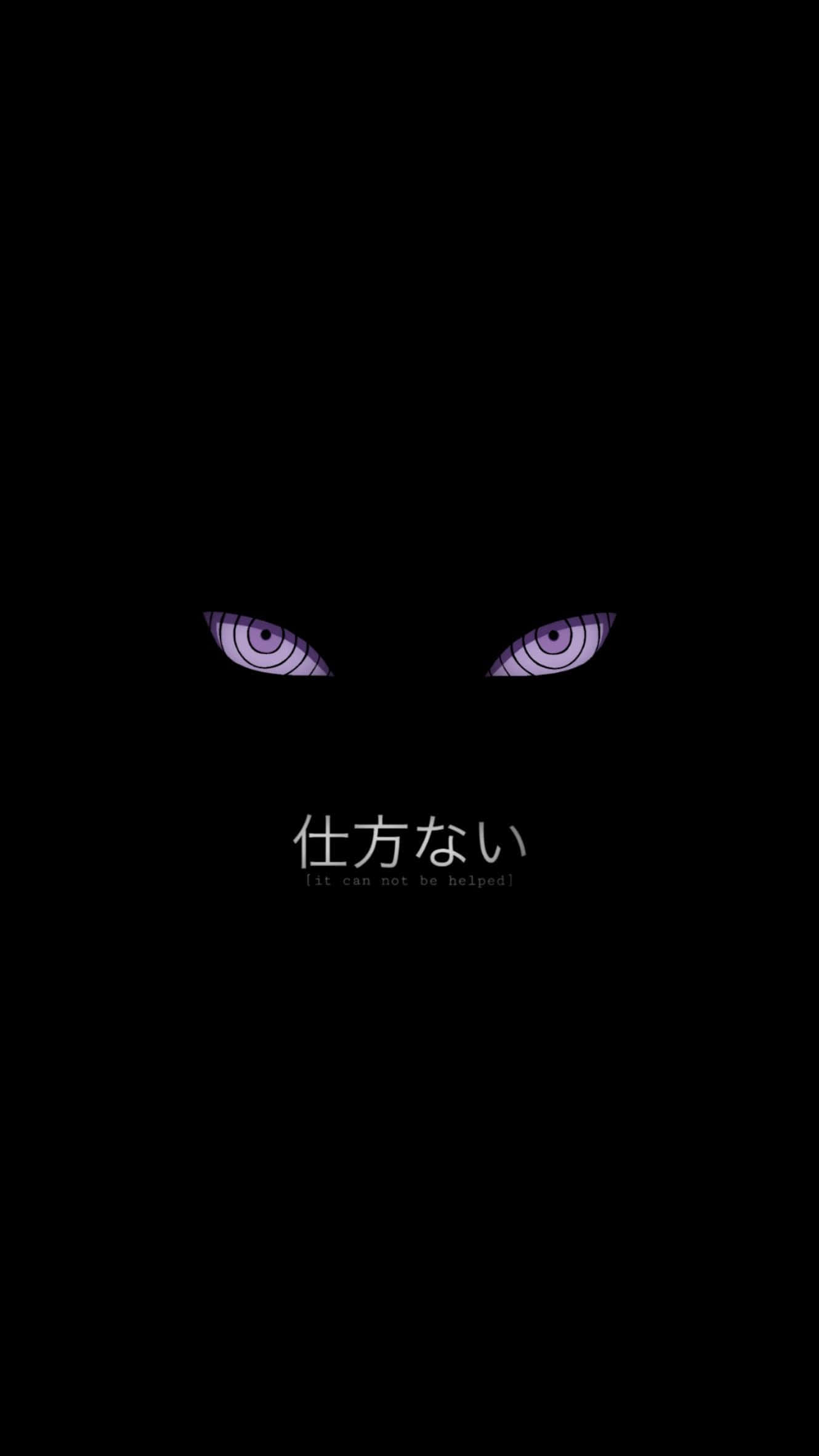 Rinnegan, glowing purple eyes, spiral patterns, Full HD Phone Wallpaper