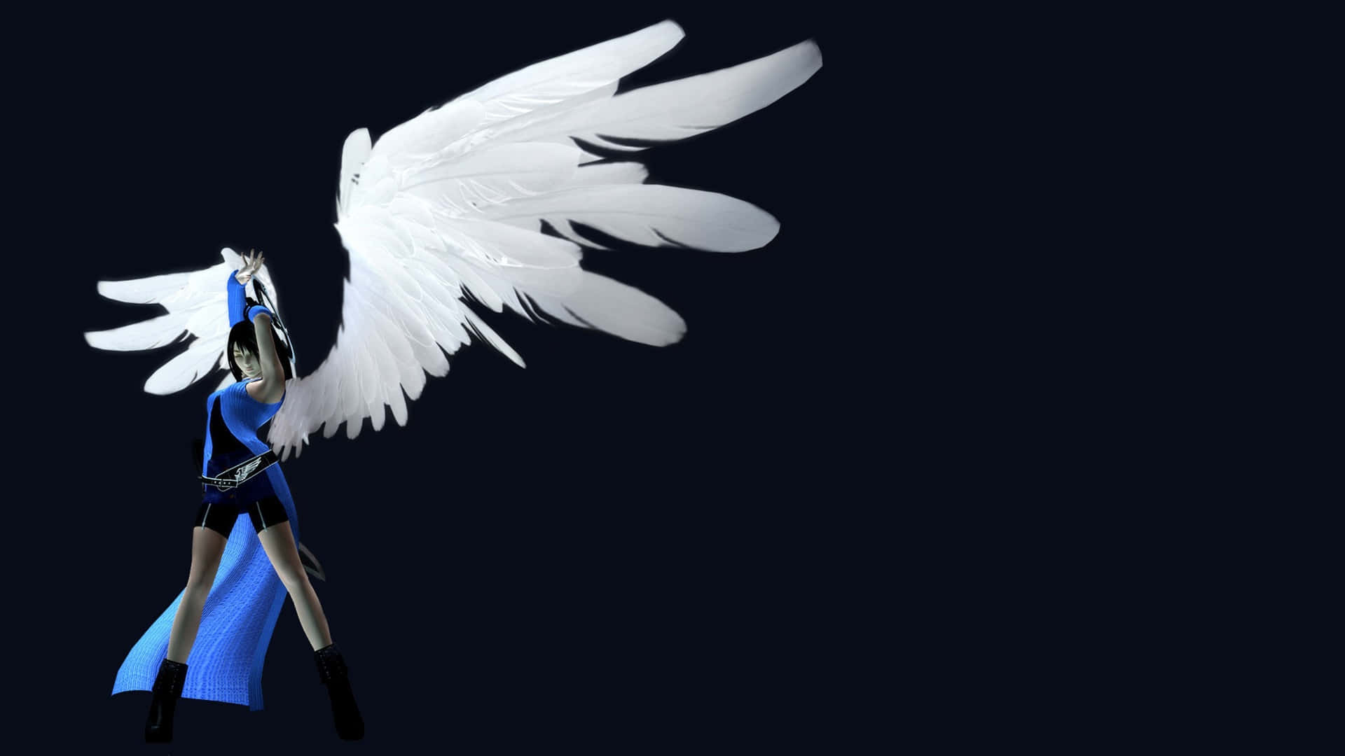 Rinoa Heartilly, video game heroine, white wings, Full HD Desktop Wallpaper
