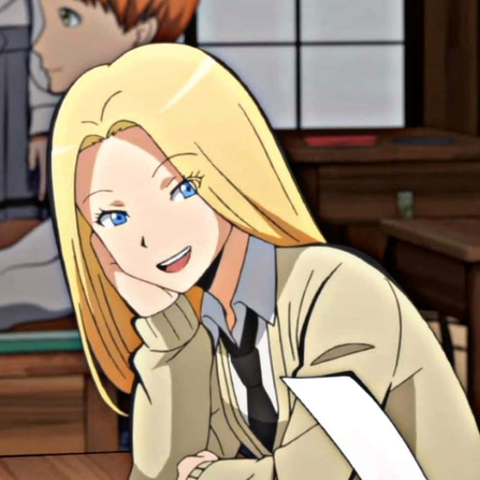 Rio Nakamura, anime girl, blonde hair, SD Desktop Wallpaper