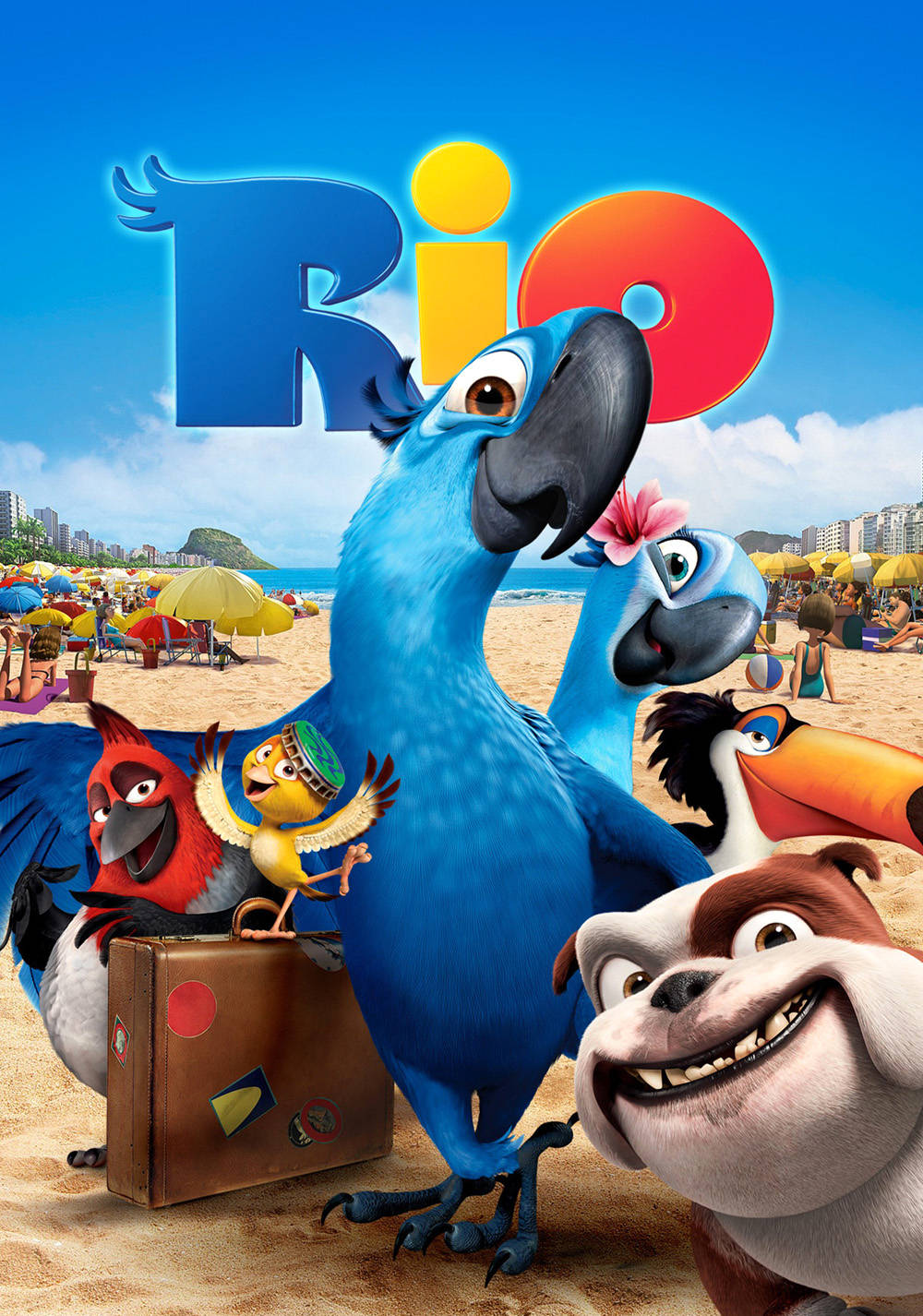 Rio, animated birds, dog, HD Phone Wallpaper