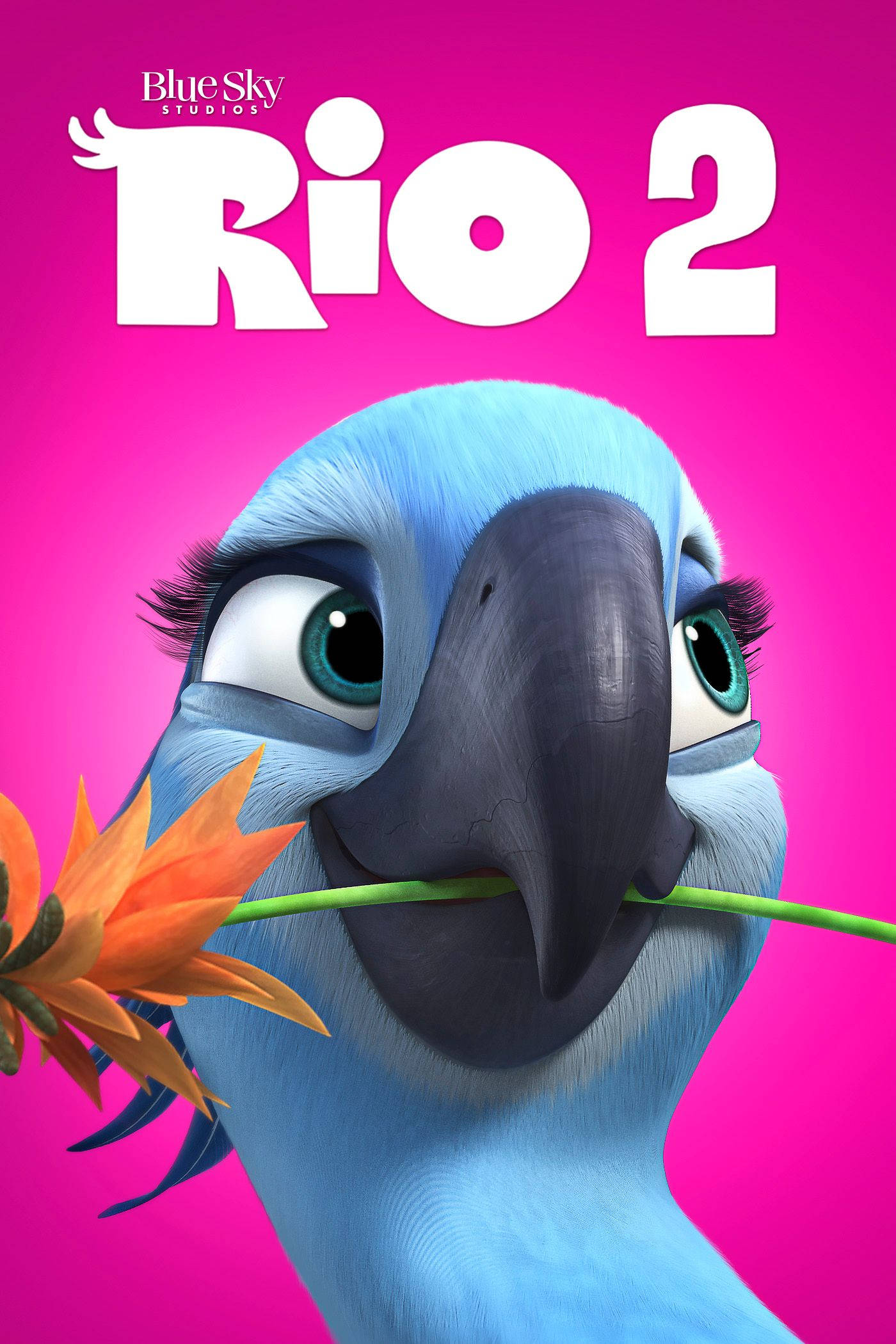 Rio, vibrant blue macaw, bright green eyes, Full HD Phone Wallpaper