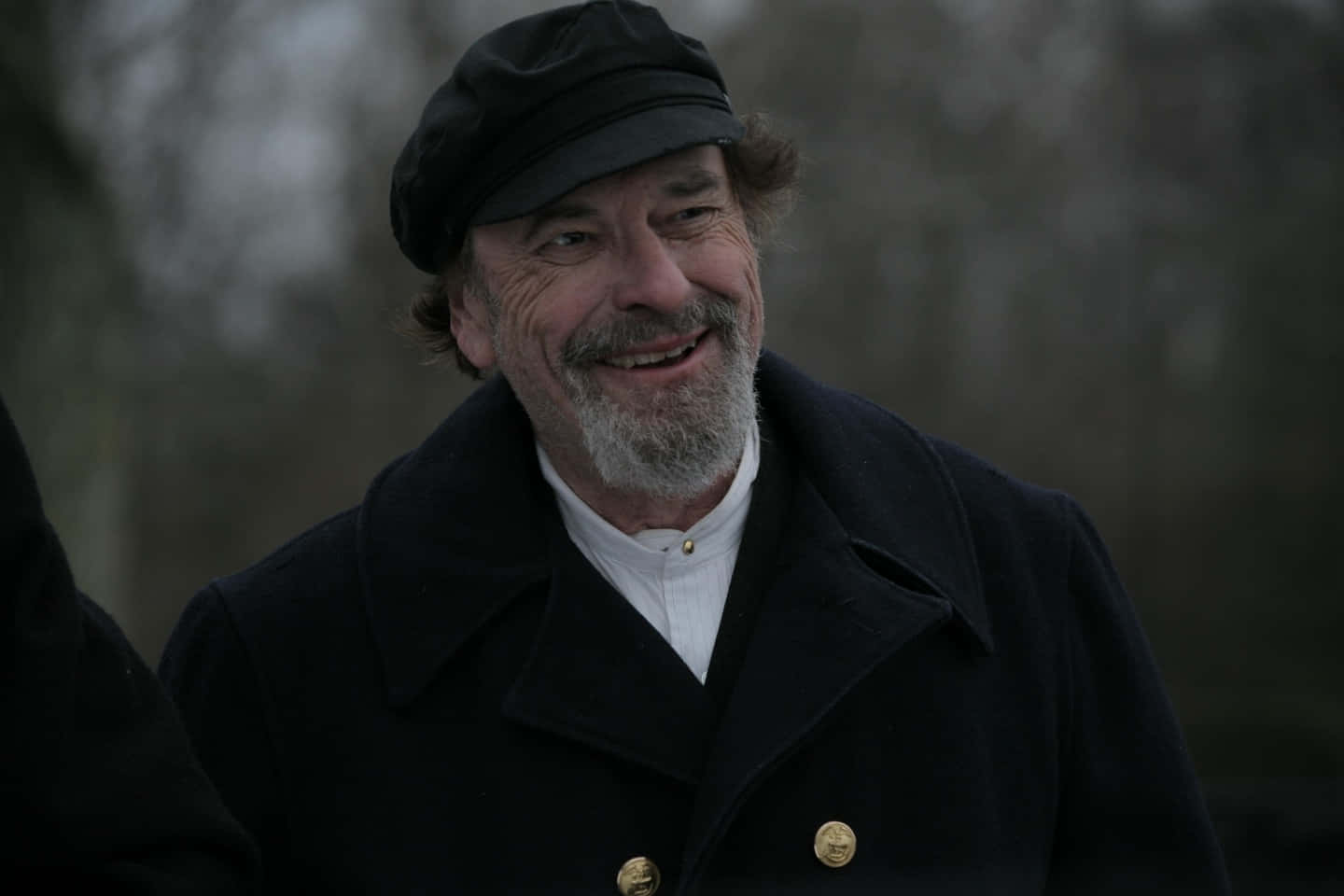 Rip Torn, gray beard, black cap, HD Desktop Wallpaper